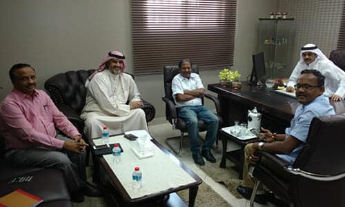 Our Chairman in a meeting with the Chief of the Ministry of Communication, Kuwait