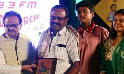 Felicitation of our Chairman and family by legendary S. P. Balasubrahmanyam at the Evergreen SPB Show